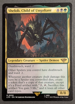 MTG Card - 1x Shelob Child of Ungoliant - LOTR: Universes Beyond, NM Pack Fresh - Image 1