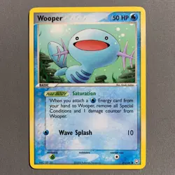 Wooper 81/109 EX Team Rocket Returns Regular Common Pokemon Card English 2004 LP - Image 1
