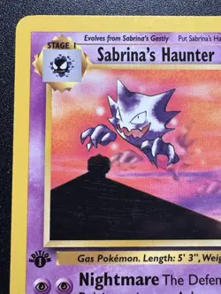 1st Edition Sabrina's Haunter 55/132 Gym Challenge Pokemon Card Rare LP - Image 3