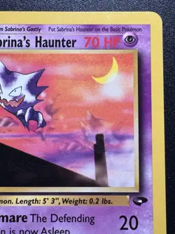 1st Edition Sabrina's Haunter 55/132 Gym Challenge Pokemon Card Rare LP - Image 4