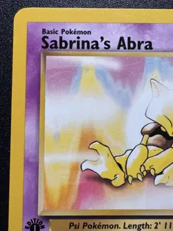 1st Edition Sabrina's Abra 93/132 Gym Challenge Pokemon Card Rare Near Mint - Image 3