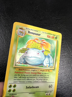 Pokemon WOTC 1999 Base Set Venusaur Rare Holo Vintage Pokemon Card NM - Image 4