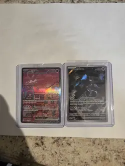 Mew Ex 053 & Mewtwo 052 Black Star Promo Cards Scarlet And Violet 151 - Image 1