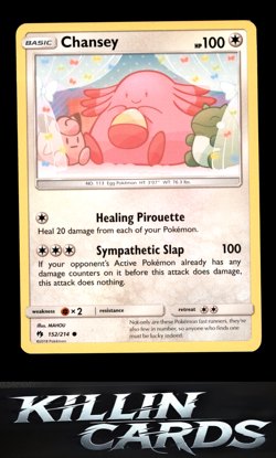 Chansey 152/214 Pokemon Common SM - Lost Thunder Card NM - Image 1