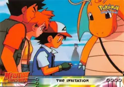THE INVITATION #13 - BLUE Logo - NON-HOLO MEWTWO SB - TOPPS POKEMON CARD - NM/LP - Image 1