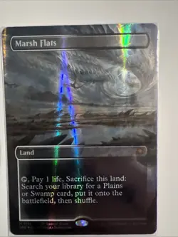 Marsh Flats (Borderless) (Dragonscale Foil) Special Guests Foil - Image 1