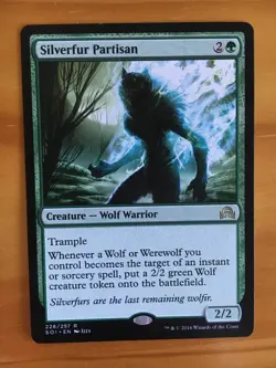 Mtg Shadows Over Innistrad Silverfur Partisan NM/SP - Image 1
