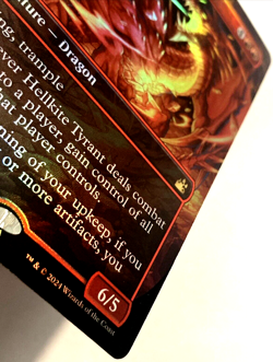 MTG Hellkite Tyrant ANIME BORDERLESS FOIL Ravnica Remastered 428 NM - Image 3