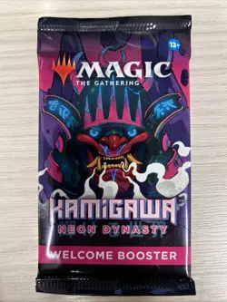 Magic the Gathering MTG Kamigawa Neon Dynasty Welcome Booster Pack - Image 1