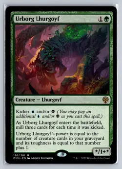 MTG Dominaria United #186 Urborg Lhurgoyf Rare Creature - Image 1