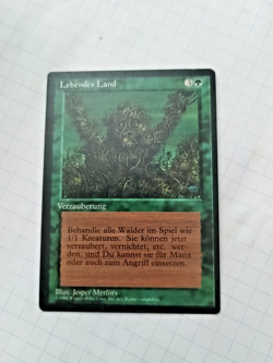 Mtg Living Lands (Lebendes Land) Fbb German Regular Miscut - Some Edge Wear-Pics - Image 1