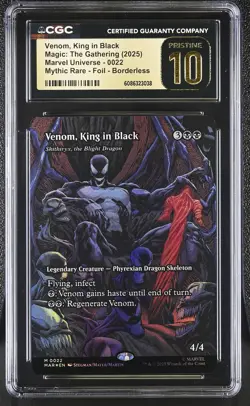 SKITHIRYX, THE BLIGHT DRAGON Marvel Universe Venom Foil CGC Pristine 10 MTG - Image 1