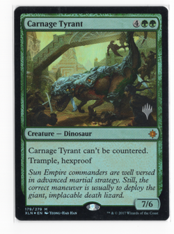 Carnage Tyrant - Promo Pack: Core Set 2020 (PPM20) foil near mint mtg - Image 1