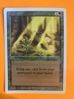 MTG Regrowth Revised Edition Regular Uncommon Never Played NM+ - Image 1