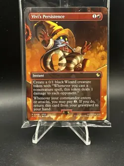 MTG Final Fantasy Vivi's Persistence (Borderless) 458 FIC R NM Chocobo Sealed - Image 1