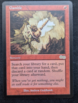 Gamble - Urza's Saga - NM - MTG - Magic the Gathering - Red - Sorcery - Image 1