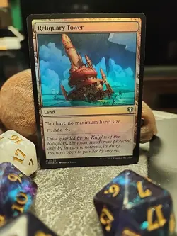 MTG Reliquary Tower - Foil art - Commander Masters #0425 - Image 1