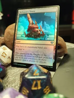 MTG Reliquary Tower - Foil art - Commander Masters #0425 - Image 2