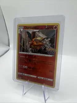 Charizard 10/78 Pokemon TCG Sword & Shield Pokemon GO Holo Rare NM - Image 3