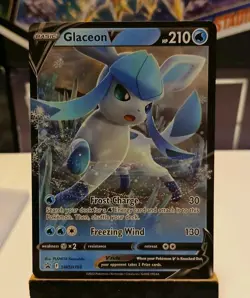 Glaceon V SWSH196 Sword & Shield Blackstar Promo Pokemon Mint Condition - Image 1