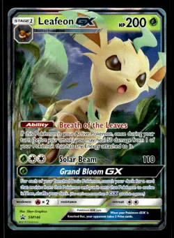 Pokemon Leafeon GX SM Promos Black Star Promo #SM146 ESE - Image 1