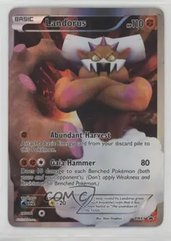 Landorus Pokemon Black & White Black Star Promo #BW43 - Image 1