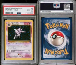 1999 Pokemon Fossil Haunter Holo Unlimited PSA 10 #6 - Image 3
