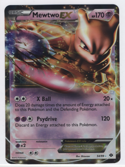 Used Pokemon Jumbo Mewtwo EX 54/99 Oversized Black Star Promo Free Shipping! - Image 1