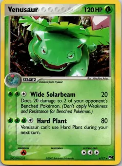 Venusaur - 6/17 - Holo Rare POP Series 2 Pokemon MP - Image 1