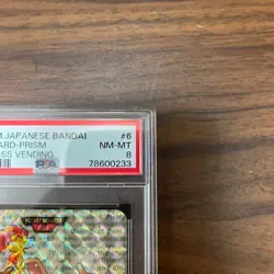Charizard Pokemon 1996 Prism Bandai Carddass Vending Green Japanese #6 PSA 8 - Image 3