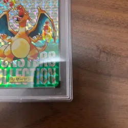 Charizard Pokemon 1996 Prism Bandai Carddass Vending Green Japanese #6 PSA 8 - Image 5