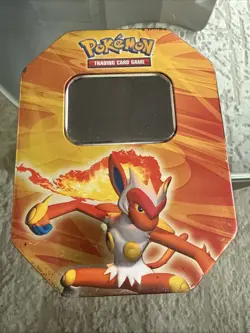 Pokemon 2007 diamond and pearl collectors tin Infernape Lv. X EMPTY Storage Rare - Image 1
