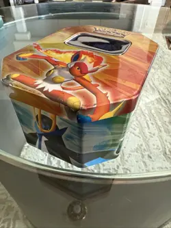 Pokemon 2007 diamond and pearl collectors tin Infernape Lv. X EMPTY Storage Rare - Image 2