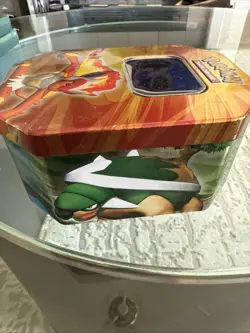 Pokemon 2007 diamond and pearl collectors tin Infernape Lv. X EMPTY Storage Rare - Image 3