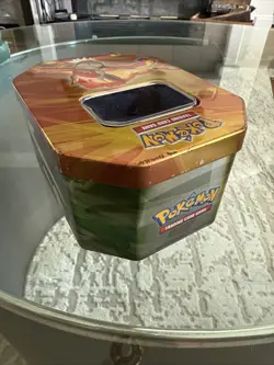 Pokemon 2007 diamond and pearl collectors tin Infernape Lv. X EMPTY Storage Rare - Image 4