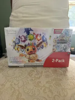 Pokemon TCG Prismatic Evolutions ETB with Booster Bundle Costco 2-Pack Sealed - Image 1