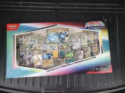 Pokemon TCG SV Prismatic Evolutions Lucario EX & Tyranitar EX Premium Collection - Image 1