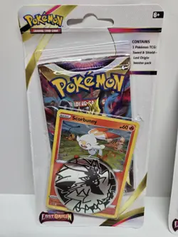 Lost Origin Pokemon Checklane Blister Packs Croagunk & Scorbunny SEALED/NEW - Image 2