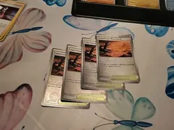 x4 Calamitous Wasteland 175/193 Reverse Holo Pokemon Paldea Evolved LP Playset - Image 1