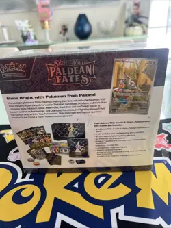 POKEMON ELITE TRAINER BOX PALDEAN FATES ETB - NEW - SEALED W/CASE - AWESOME ! - Image 2
