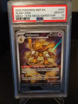 🔥Pokemon TCG Mega Evolutions Alakazam Pokemon Center Black Star Promo PSA 10🔥 - Image 1