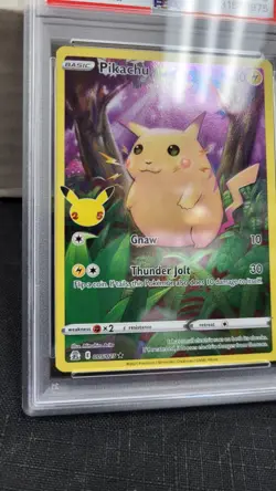 2021 PIKACHU FULL ART 25TH CELEBRATIONS POKEMON TCG PSA 5 EX #005 - Image 4