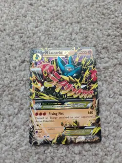 Pokemon TCG Mega Lucario EX Furious Fists Ultra Rare Card 55/111 LP Condition - Image 1