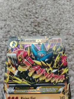 Pokemon TCG Mega Lucario EX Furious Fists Ultra Rare Card 55/111 LP Condition - Image 5