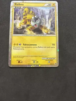 Pokemon Card RAIKOU HGSS19 Promo - Holo-Ita-Nm! - Image 3