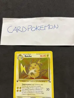 Pokemon Card Raichu 14/62 1St - Fossil -ita-Holo-exc! - Image 2