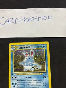 Pokemon Card Azumarill 2/111 1ST-Neo Genesis-Ita-Holo-good/Exc! - Image 2