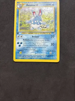 Pokemon Card Azumarill 2/111 1ST-Neo Genesis-Ita-Holo-good/Exc! - Image 3