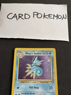 Pokemon Card Misty's Seadra 9/132 Gym Heroes- Eng-Holo-Good! - Image 2