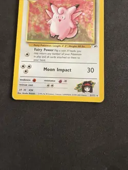 Pokemon Card Erika's Clefable 3/132-Set Gym Heroes-Eng-Holo-Good! - Image 3
